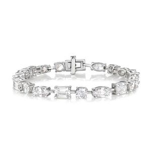 Sterling Silver Lab Grown Diamond Tennis Bracelet